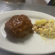 Salisbury Steak and Creamy Squash Casserole