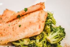 Old Bay Tilapia + Braised Broccoli